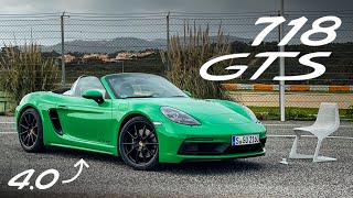 NEW 2020 Porsche Boxster GTS 40 Road Review  Carfection [upl. by Anec]