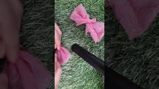 how to make hair bow clip  no stitched  no hot glow diy bowscrunchies diy [upl. by Aredna]