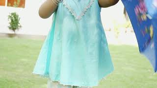 Sharara Look  Kids with Umbrella  Kids Photography Ideas  Janaan Title Song  Castle of Happiness [upl. by Kcim]