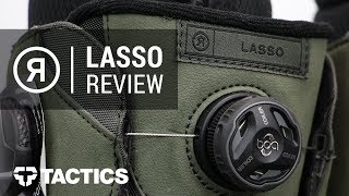 Ride Lasso 2018 Snowboard Boot Review  Tactics [upl. by Airamanna]