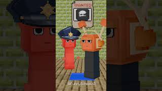 Help Police Raddy find the Oran impostor 😱 shorts sprunki minecraft [upl. by Annwahs451]