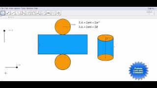 TUTORIAL GEOGEBRA TABUNG [upl. by Jaquenette]