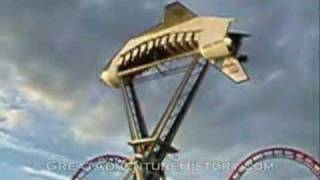 Looping Starship at Six Flags Great Adventure [upl. by Axela347]