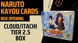 Naruto Kayou Cards Cloud Itachi Box  Unboxing [upl. by Thorncombe]