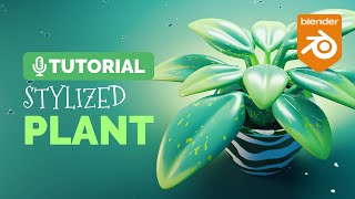 Blender Stylized Plant Tutorial  Polygon Runway [upl. by Alletse]