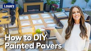 How to DIY Custom Painted Pavers  The Weekender Essentials [upl. by Eugaet]