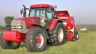 McCormick MTX 150 PURE SOUND baling round bales hay 08 09 2023 [upl. by Oster]