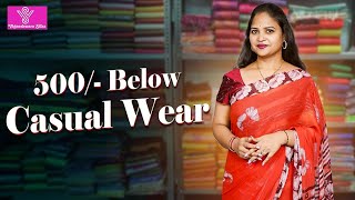 Latest casual sarees Collections  Episode51914  Vigneshwara Silks  georgette casual sale [upl. by Benilda]