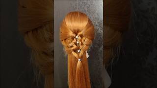 Pull through messy braid VNSUN8 hairstyles haircare hair shortsfeed [upl. by Eimarej]