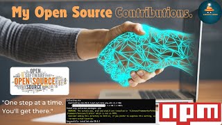 My Opensource Developments  Contributing to Open Source will change your Life github opensource [upl. by Ennahs]