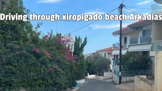 Driving through Xiropigado BeachArkadiaGreece August 2023 [upl. by Llenrev]