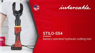 Application STILO S54 Battery operated hydraulic cutting tool  INTERCABLE [upl. by Acinomed]