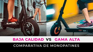 MONOPATÍNES ELÉCTRICOS COMPARATIVA Baja calidad vs Gama alta  ECO ALSINA [upl. by Zonda]