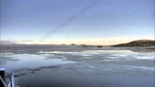 29 10 2015 Arjeplog  Time Lapse of Hornavan lake freezing [upl. by Alejandra]