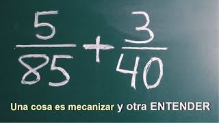 SUMA DE FRACCIONES Matemáticas Básicas [upl. by Pudens]