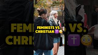 😳🤷🏼‍♀️ FEMINISTS ROAST CHRISTIAN [upl. by Arikal]