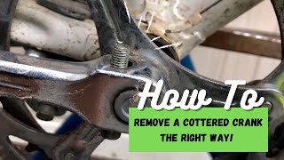 How To Remove A Cottered Crank Arm The Right Way No Hammer Or Drill [upl. by Anthiathia]