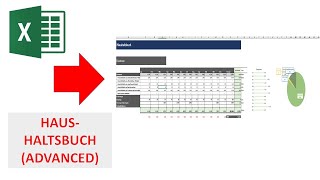 Haushaltsbuch  fortgeschrittene Variante I Excel Vorlage I Excelpedia [upl. by Meit]
