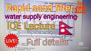 Rapid sand filter water treatment water supply engineeringioe engineering pulchowk [upl. by Ahsietal534]