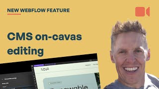 New Webflow Update CMS oncanvas editing [upl. by Borszcz849]