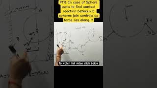 PTR  Sphere sums in Equilibrium engineeringmechanics csgt firstyearengg [upl. by Vida]