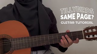 คิดแต่ไม่ถึง Same Page  Tilly Birds Guitar Tutorial [upl. by Trainor]