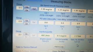 Injector check using VCDS  Passat 19 TDI 2001 96 kW PD [upl. by Lamdin88]