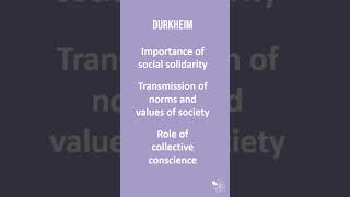 Functionalism and Durkheim  60 Second Sociology GCSE Sociological Theory [upl. by Sura]