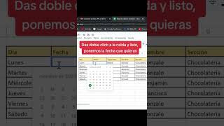 Poner fecha con calendario en Excel 👌😎 [upl. by Carmella811]
