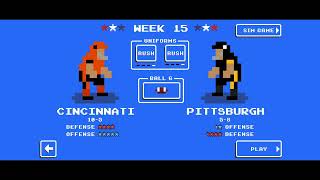 Retro Bowl Season 5 Week 15 Cincinnati Bengals Vs Pittsburgh SteelersGOING TO A HOSTILE ENVIRONMENT [upl. by Eileek247]