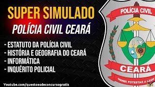 SUPER SIMULADO POLÍCIA CIVIL DO CEARÁ PCCE [upl. by Fradin]