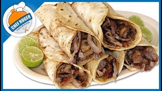 El secreto de los taqueros para hacer TACOS ARABES para negocio o casa  Chef Roger [upl. by Ahsimek]