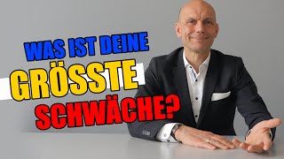 Was ist Ihre größte Schwäche 10 gute Schwächen und wie du sie im Job Interview einsetzt [upl. by Guthry]