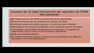 5 Participación del paciente en el reporte de RAM AT Juana Leticia Rodríguez y Betancourt [upl. by Ardis]