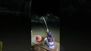 fishing videos female fishing videos fishing in the dark 5 [upl. by Gowrie]