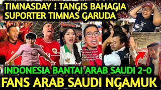 TANGIS HARU SUPORTER TIMNAS MENANG 20 ATAS ARAB SAUDI NOBAR DI MANAMANA RAKYAT INDONESIA BAHAGIA [upl. by O'Hara]