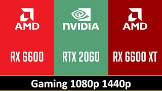 RX 6600 vs RTX 2060 vs RX 6600 XT [upl. by Bar]