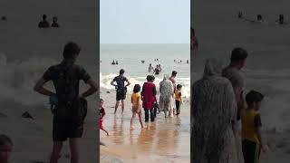 Digha sea beach water waves 🌊⛱️  beautiful weather 🌞🌤️🌈  shortvideo dighaseabeach viralshorts [upl. by Eboj]