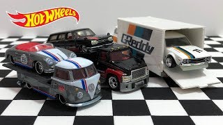 Unboxing Hot Wheels Team Transport Car Culture Trucks [upl. by Eltsyek22]