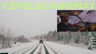 Our Scariest Driving Experience  Calgary to Jasper  Icefields Parkway [upl. by Aiyot221]