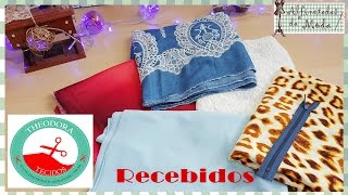 Recebidos de Tecidos Theodora Tecidos  Aviso sobre modelos [upl. by Ayekram]