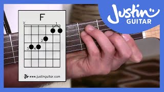 3 Ways of Playing F Chord  Guitar Lesson  Guitar for Beginners Stage 6 BC161 [upl. by Eleon]