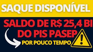 SALDO DE R 254 BI DO PIS PASEP ESTÁ DISPONÍVEL PARA SAQUE POR POUCO TEMPO [upl. by Atnoved]