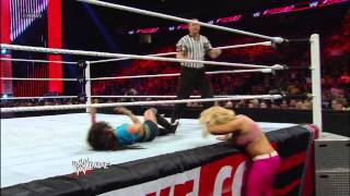 Natalya vs AJ Raw May 13 2013 [upl. by Nakhsa]