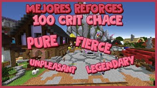 MEJORES REFORGES PARA 100 CRIT CHANCE  123  Hypixel Skyblock [upl. by Wes]