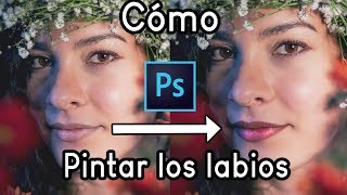 Cómo pintar o maquillar los labios con Photoshop CC  TUTORIAL [upl. by Sussna]