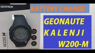 HOW TO change the battery Decathlons KALENJI W200M GEONAUTE Battery replace [upl. by Placeeda735]