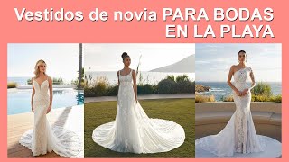 Trajes de novia  VESTIDOS DE NOVIA PLAYA bodas ceremonias vestidosdenoiva [upl. by Anirad]