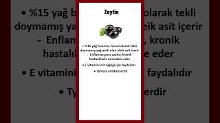 Zeytinin detaylı faydaları  Kalori lif antioksidan vitamin ve mineral içeriği [upl. by Ahsiekyt]