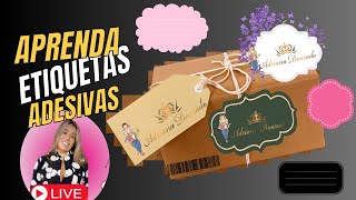 Aprenda Como Fazer Etiquetas adesivas DIY Rápido e Fácil [upl. by Anoel]